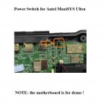 Power Switch Button Replacement For Autel MaxiSYS Ultra Scanner